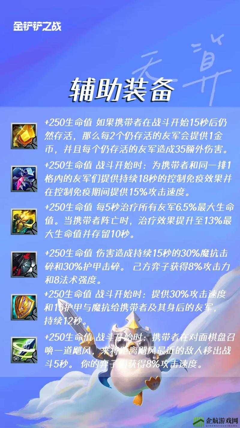 金铲铲之战 s7.5 pbe 装备改动内容