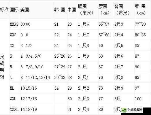 欧洲尺码日本尺码专线美国又：探索尺码奥秘之旅